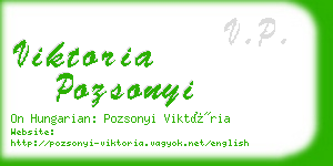 viktoria pozsonyi business card